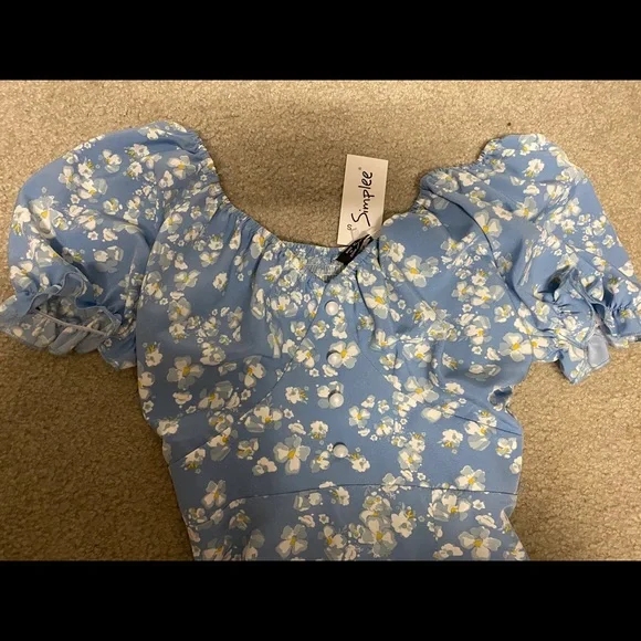 NWT off the shoulder silky slip dress - Picture 3 of 3